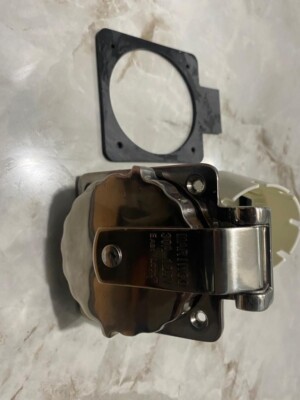 MARINCO 303SSEL-B 30A 125V POWER INLET STAINLESS STEEL