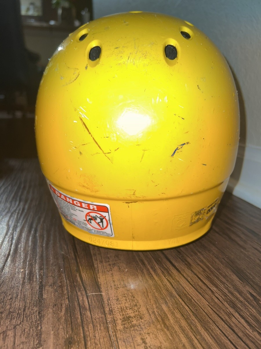 Youth Adams Football Helmet Y-4 Medium Youth Yellow Full Face Mask | eBay