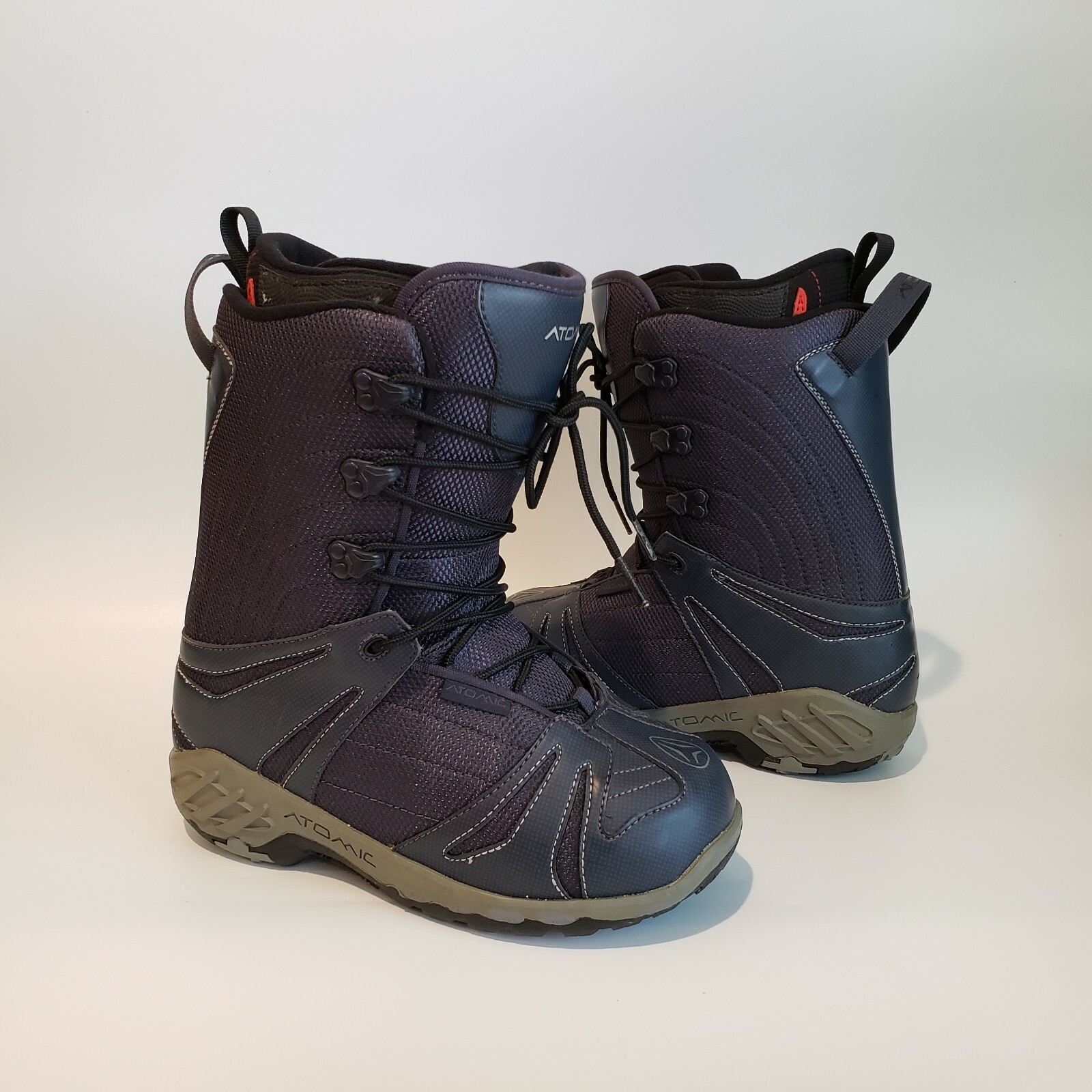 SALOMON Stivali da neve Atomic Deed snowboard stringati blu grigio uomo US 7 EUR 39 EUC!