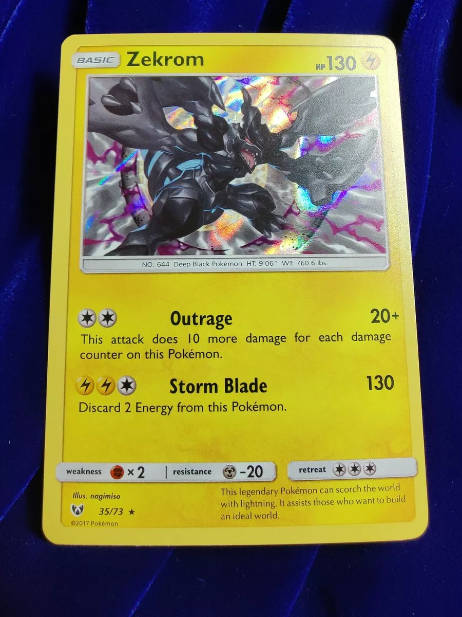 Pokemon Zekrom 35/73 SHINING LEGENDS Holo Rare NM