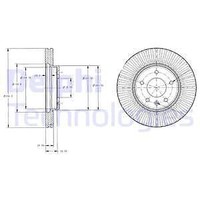 2X Delphi BG4092C Bremsscheibe FüR Chevrolet Opel