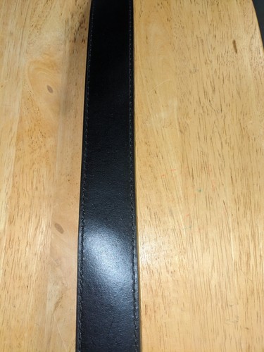 LEVIS Men's Black Bonded Leather Belt with Silver Buckle Size 32 - Picture 6 of 7