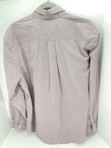 Texas A&M TAMU Cutter Buck Shirt Men Size XL Maroon Stripe Button Long Sleeve - Picture 6 of 12