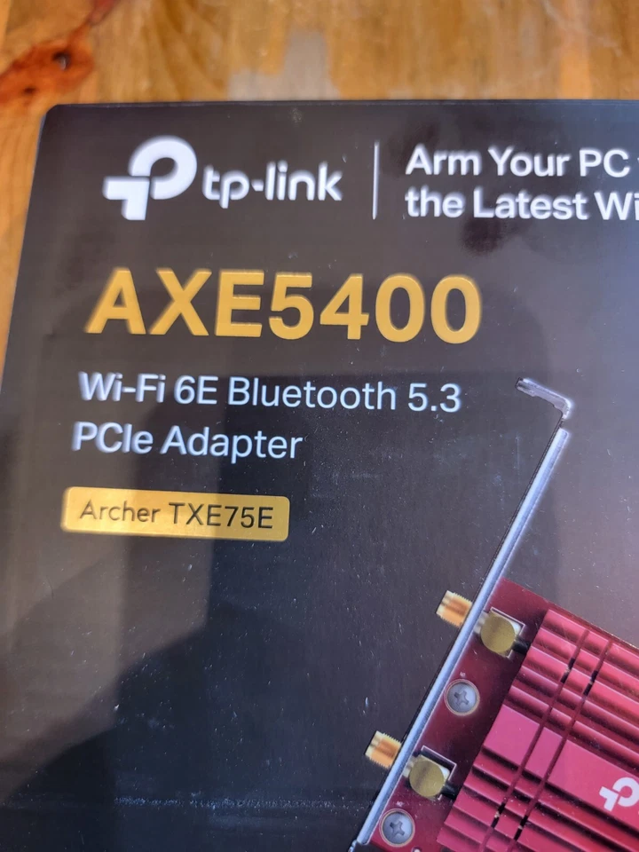 tp-link AXE5400 Wi-Fi 6E Bluetooth 5.2 PCle Adapter Archer TXE75E - Image 2 of 4