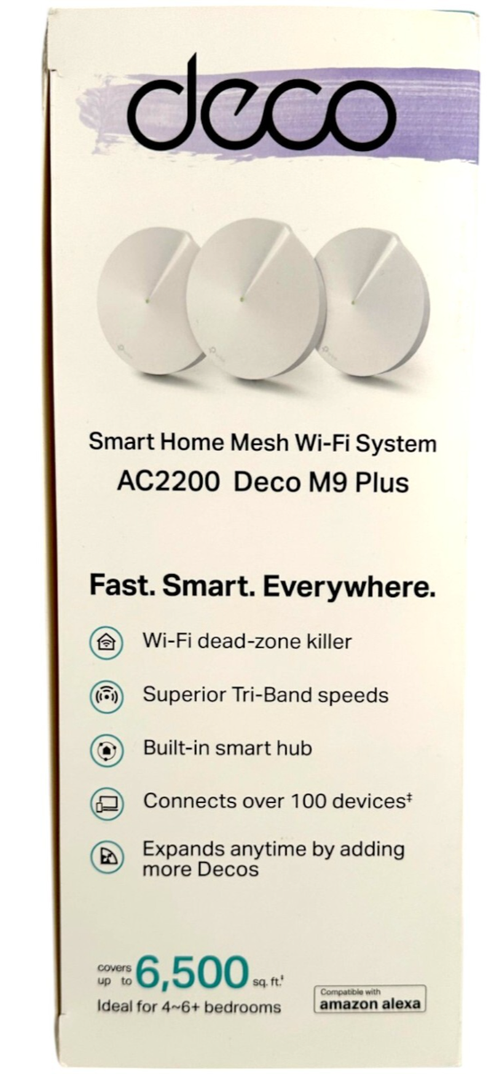 TP-LINK Deco M9 Plus AC2200 Smart Home Mesh Wi-Fi System (3