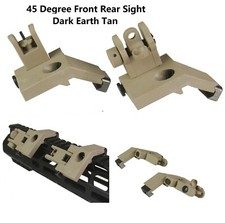 45 Degree Front Rear Flip Up Rapid Transition Backup Sight Polymer Dark Earth