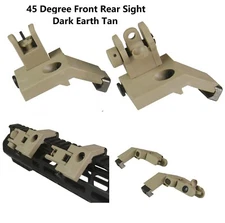 45 Degree Front Rear Flip Up Rapid Transition Backup Sight Polymer Dark Earth