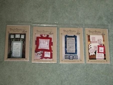 NEW BIRD BRAIN DESIGNS CHART PACK YOU CHOOSE: GARDEN SAMPLER TEA TOWELS +