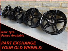 Mercedes 19 Zoll E Klasse C Klasse Original AMG 5 Doppelspeichen Schwarz Alufelgen