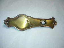 Antique Solid Brass Doorplate with Twist Knob