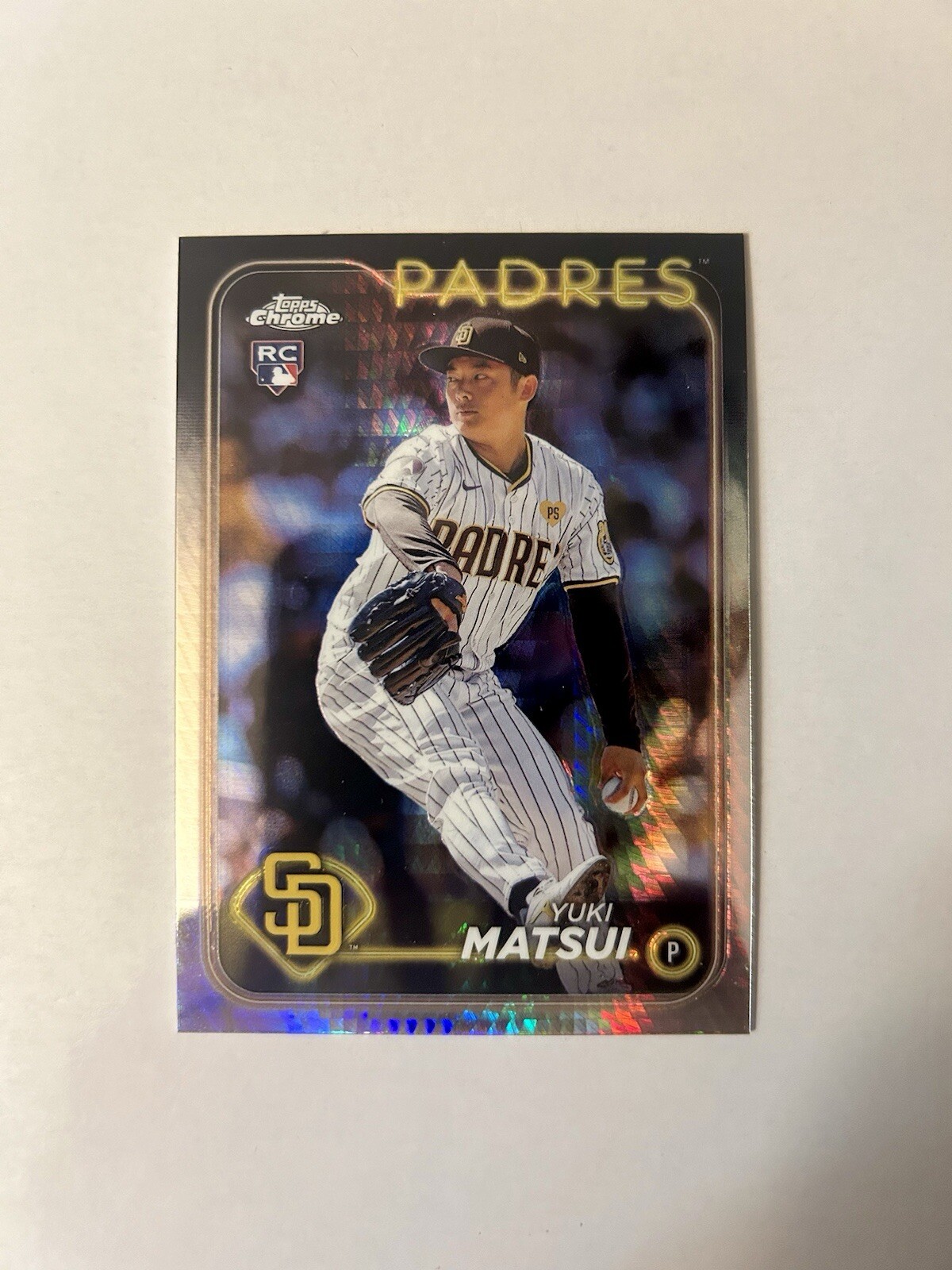Yuki Matsui 2024 Topps Chrome Prizm Refractor RC #116