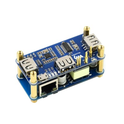 PoE Ethernet USB HUB HAT for Raspberry Pi Zero/Zero W/Zero WH 802.3af-Compliant