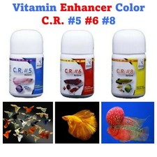 CR 5 6 8 Vitamin White Crane Fish Food Powder Enhancer Color Breed Yellow 10g