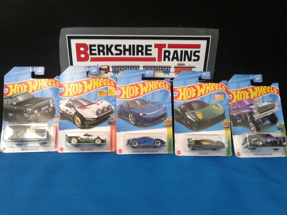 Hot Wheels Mixed Lot Of 5 Cars NIP