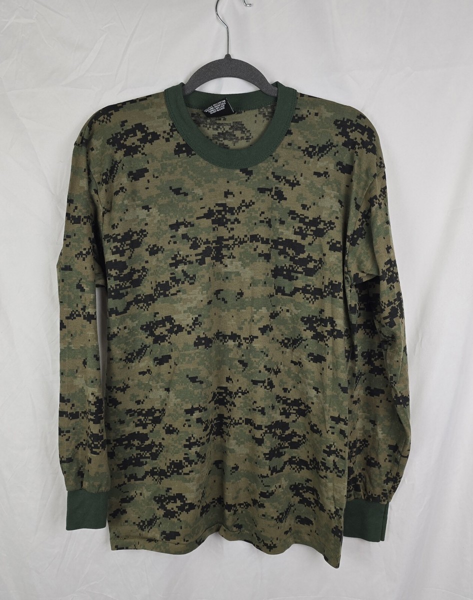 Fox Outdoor Products Green Camouflage Knit Outdoor Long Sleeve 