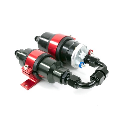 LSX Swap Fuel Injection Pump with Filter Bracket Electric Red LS1 LS2 LS6 1364R eBay