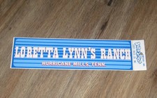 souvenir Loretta Lynn’s Ranch bumper sticker removable vinyl never used