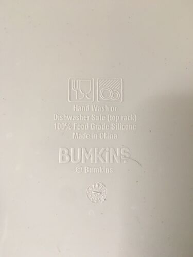 Bumkins Silicone Grip Dish, Divided Suction Plate, 1 Count Gray Toddler - Picture 2 of 2