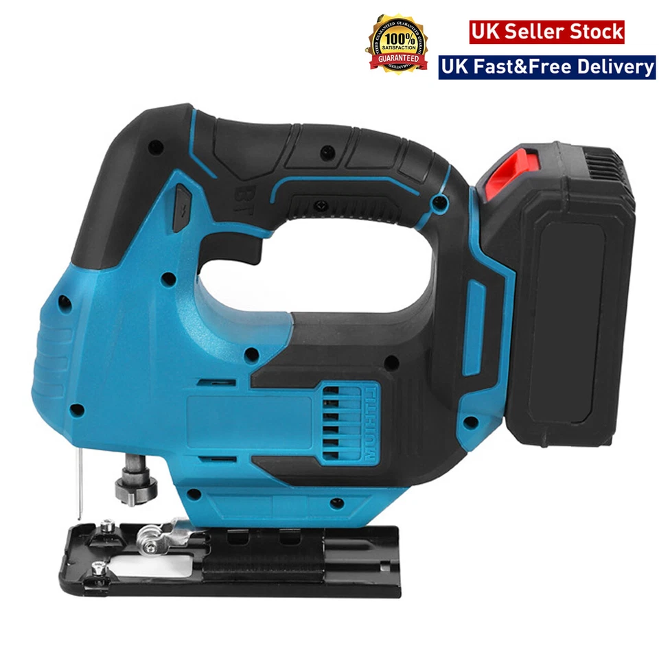 HANX 21V Cordless Jigsaw Electric Jig Saw Woodworking Power Tool Rechargeable Battery