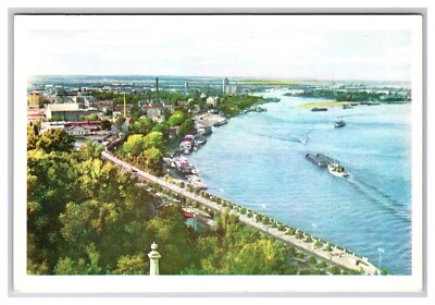 Birds Eye View of Podol  Kiev Ukranian Republic UNP Continental Postcard O21