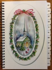 Christmas Card Address Book List A-Z TABS 8 yr Tracker Personalized Free Church