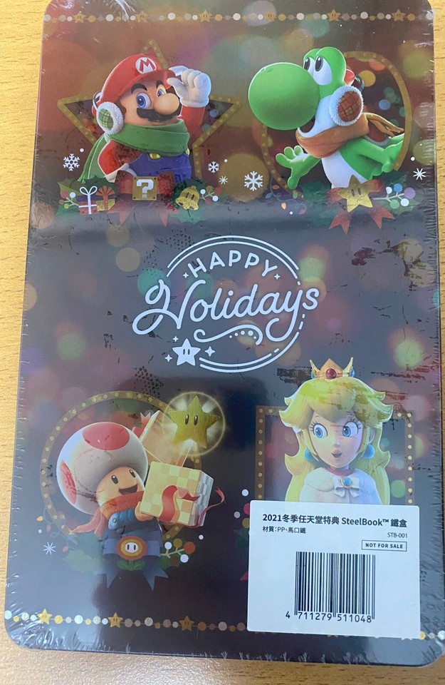 Super Mario Bros. Nintendo Switch Happy Holidays SteelBook