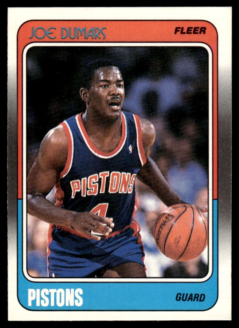 1988-89 Fleer Joe Dumars NM-MT Detroit Pistons #40