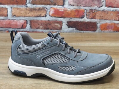 Men's Dunham 8000 Ubal Grey Leather Sneaker Slip Resistant *CH0468