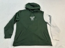 VTG NIKE KOBE BRYANT Green Therma Fit Hoodie Sweatshirt Mens Sz 2XL Mamba Logo