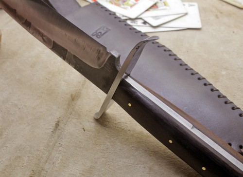 BOWIE KNIFE RUSTIC WESTERN FRONTIER MOUNTAIN MAN COWBOY CONFEDERATE FORGED EDC - Picture 8 of 10