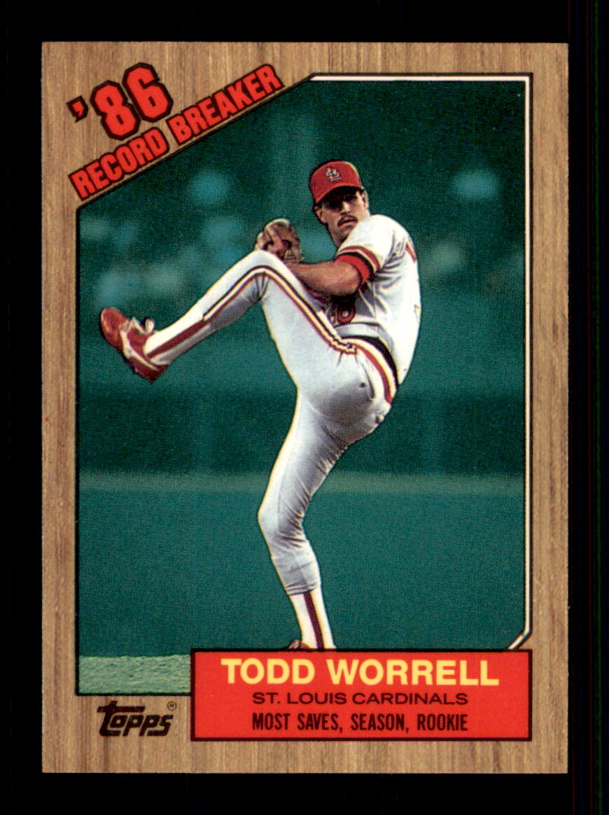 1987 Topps #7 Todd Worrell Collector's Edition (Tiffany)