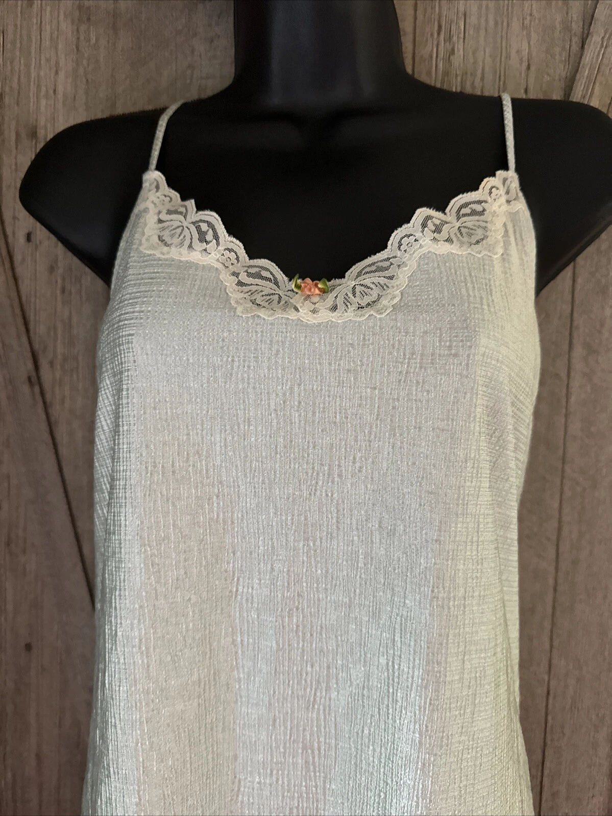 UNDERCOVER Camicia sotto copertura abbigliamento taglia M vintage cravatta da notte pizzo floreale slip taglia M USA come nuova Celedon