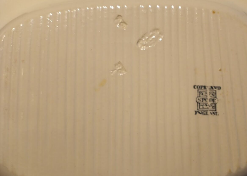 Set of TWO Copeland Spode Black Albion Ships Serving Vegetable Bowls Ships (8A) - Picture 5 of 7