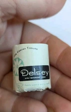 Vintage Dollhouse Doll Delsey Toilet Paper Roll Miniature 1" Mini Toy 