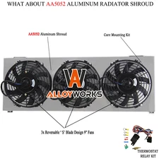 ELECTRIC RADIATOR FAN+SHROUD RELAY KITS FOR 1991-2001 Jeep Cherokee XJ 4.0L