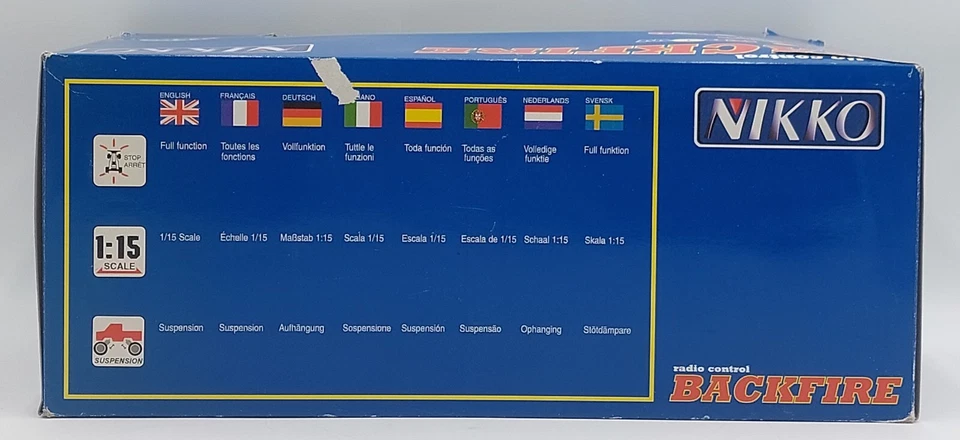 Vintage Nikko R/C 1:15 Backfire Buggy RC Car / DEFEKT / Parts only - Bild 3 von 4