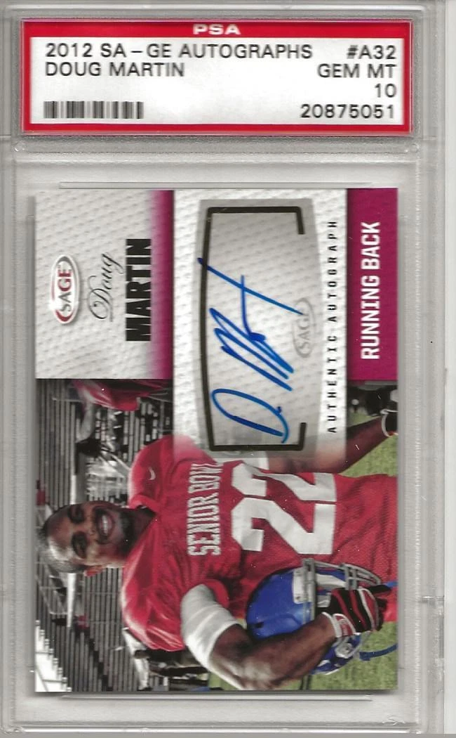 Doug Martin SA-GE Autographs #A32 Base