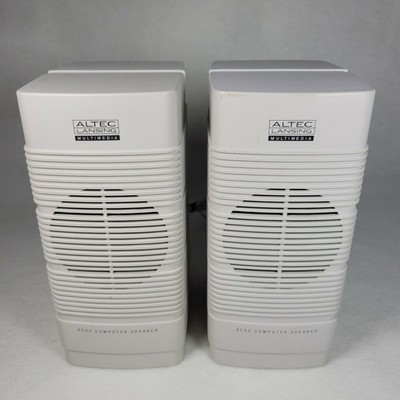 Vintage 90s Altec Lansing ACS5 Wired Computer Speakers Set + Power Supply Tested