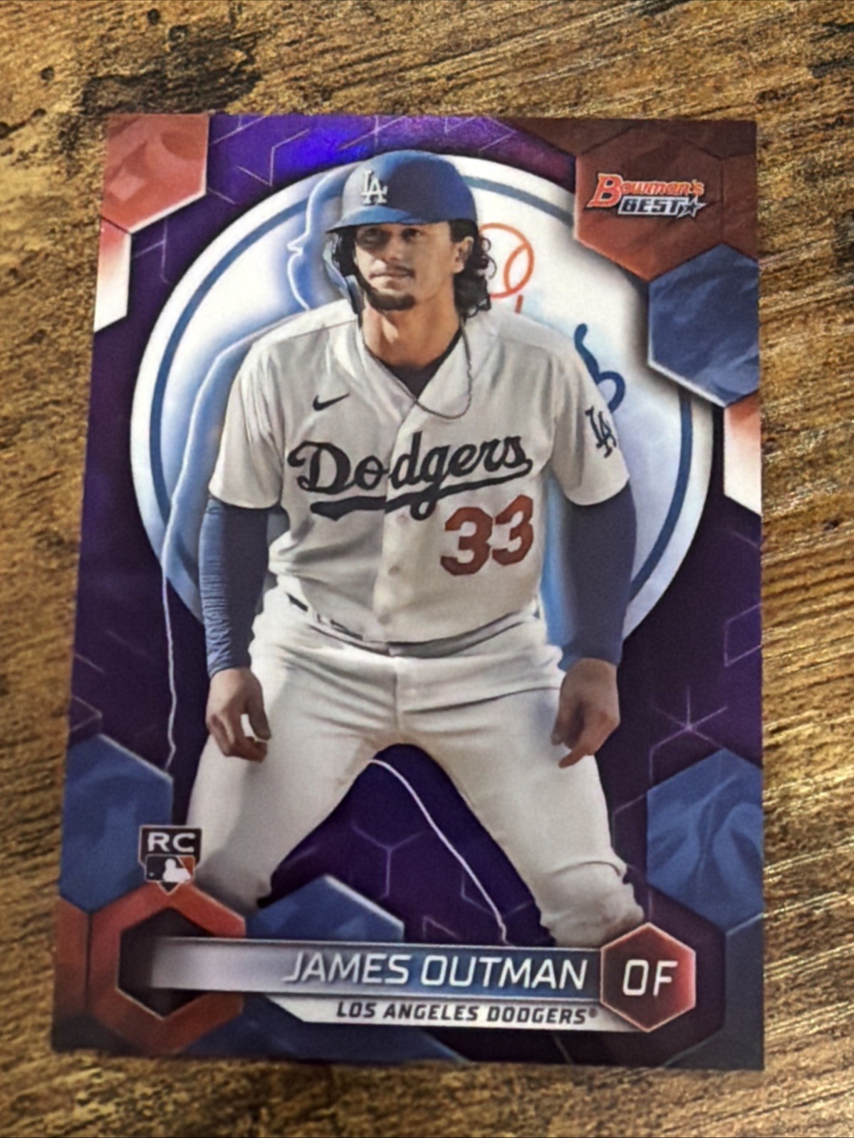 2023 Bowman's Best - James Outman #63 Purple Refractor /250 (RC)