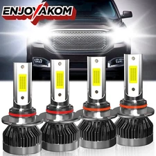 For GMC Yukon 1992-2006 Front LED Headlight Bulb High Low Beam Kit 6000K 4x