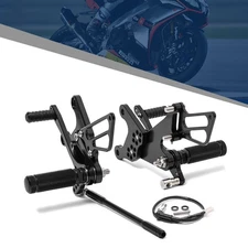 2005-2008 2007 for Kawasaki ZX6R Ninja Billet Rearsets Foot Pegs Rear Set Black