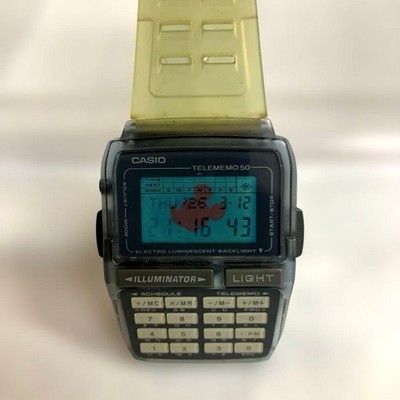 Vintage CASIO DBC-63 Mickey Mouse Databank Digital Calculator Watch Working