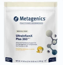 Metagenics UltraInflamX Plus 360° -Pineapple Banana  47.62 oz. 30 Servings.