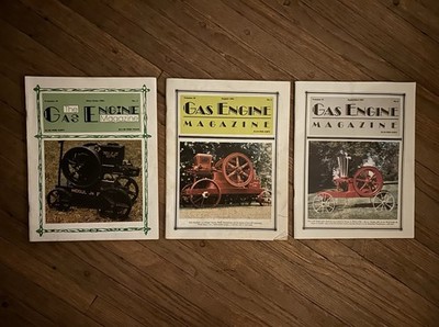 vtg Gas Engine Magazine Lot of 3 - 1984 1985 1987 Illustrated Antique Machinery