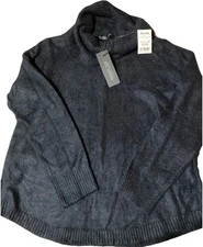 Rachel Zoe Black Soft Turtle Neck Size Large NWT