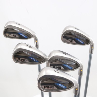 Ping G30 Iron Set 7-W,U Yellow Dot Graphite TFC 419 Regular Flex G-149430