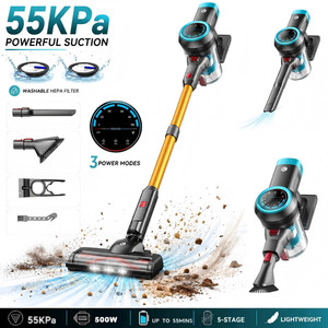 Cordless Vacuum Cleaner 65KPa 60min Stick Lightweight forPet Hair Hardwood Floor