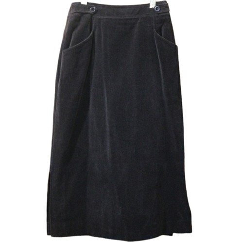 Cacharel, Cacharel Brown Vintage Velour Pencil Skirt Lined Slitted 6 90s Y2k nerdy Academi