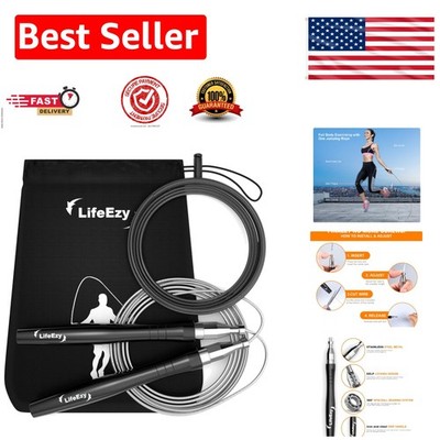 Weighted Jump Rope - 10ft Adjustable Tangle-Free Design for Fitness & CrossFit