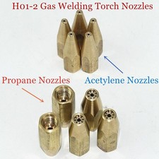 Image of Premium Gas Brazing Torch 5pcs Oxygen Propane Acetylene Nozzle for Welding